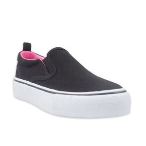 NWT WONDER NATION Little & Big Girl Casual Slip On Twin Gore Platform Sneaker